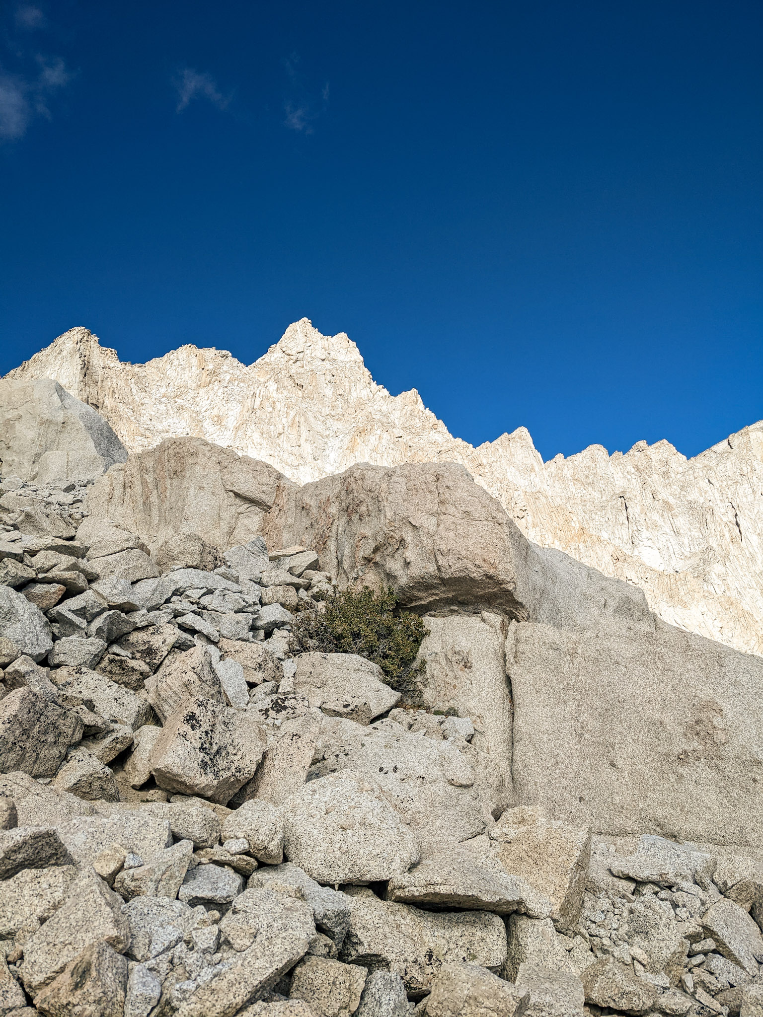 The turn back point on Mount Whitney 2022